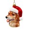 Golden Retriever Glass Christmas Ornament, Labrador Tree Decoration